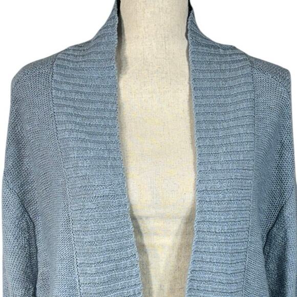 A.N.A. X-Large Cardigan Sweater Open Front Long Sleeve Stretch Puritan Blue New - Picture 2 of 7